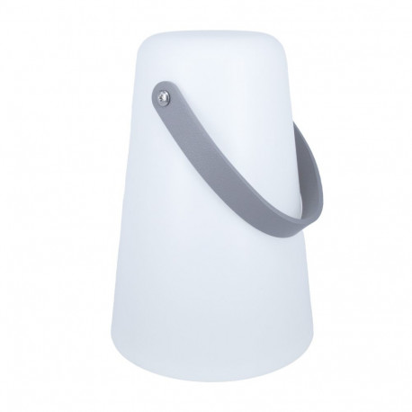 LED-latern WINGS DORIS D14xH20,5cm valge, taimer 6h