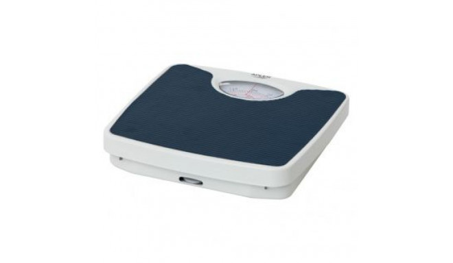 Adler Mechanical bathroom scale AD 8151b Maximum weight (capacity) 130 kg, Accuracy 1000 g, Blue/Whi