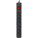 Armac Multi M6 surge protection power strip, 6 sockets, 10 m, black (M6/100/CZ)