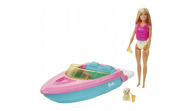 Barbie nukk + mootorpaat (GRG30)