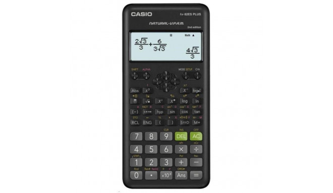 CASIO FX-82ESPLUS-2 Teaduslik Kalkulaator 252 Funktsiooni 77x162mm Must Karp