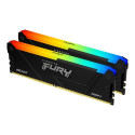 Kingston Fury Beast RGB memory, DDR4, 64 GB, 3200MHz, CL16 (KF432C16BB2AK2/64)