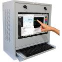 Techly Industrial Computer Cabinet PC and 22" Touchscreen Monitor