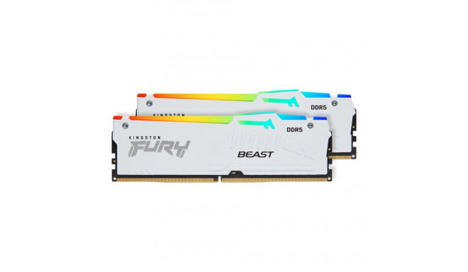 Kingston Fury Beast valge RGB EXPO 32GB [2x16GB 5200MHz DDR5 CL36 DIMM]