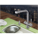 Dispenser Blue Water round inox