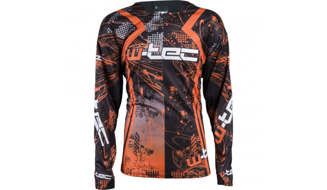 W-Tec mootorratta T-särk NF-5105 must ja oranž, XXL (12166-2-XXL)