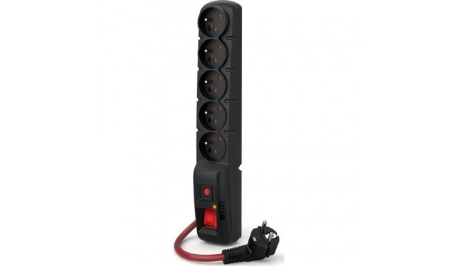 Acar F5 power strip 5 sockets 3 m black (W2290)