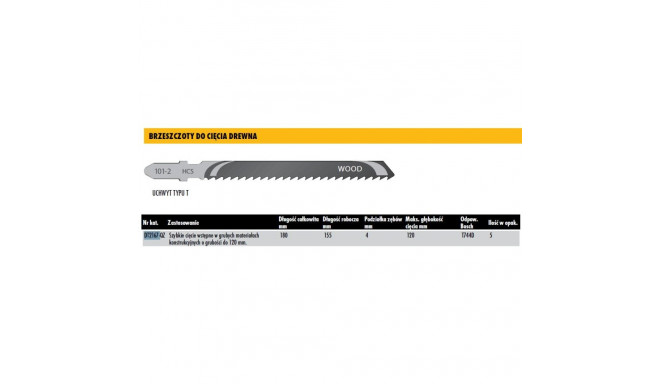 DEWALT BRZE. WYRZ. 180x4mm T744D WOOD /5 pcs.