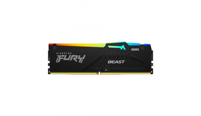 Kingston Fury Beast RGB memory, DDR5, 32 GB, 5200MHz, CL40 (KF552C40BBA-32)