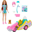 Barbie doll Mattel Gokart Stacie Movie vehicle and doll + dog HRM08