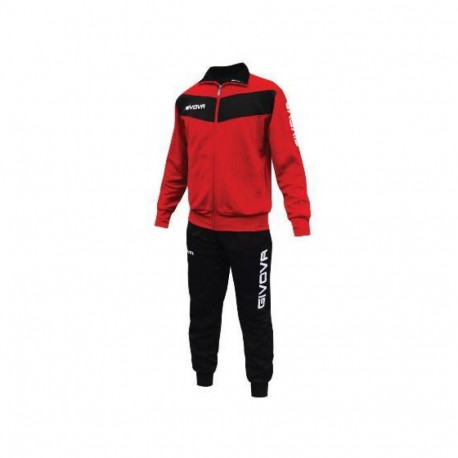 Givova Tuta Visa TR018 1210 Tracksuit Red/Black (2XL)