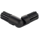 CURTAIN ROD CORNER CONECTOR D19 M BLACK