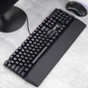 REDRAGON P036 wrist rest Leatherette, Memory foam, Plastic, Rubber, Synthetic Black