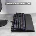 REDRAGON P036 wrist rest Leatherette, Memory foam, Plastic, Rubber, Synthetic Black