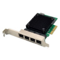 Digitus 4 port 2.5 Gigabit Ethernet network card, RJ45, PCI Express, Realtek chipset