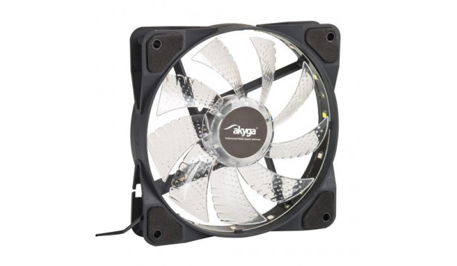 Akyga AW-12D-LED computer cooling system Computer case Fan 12 cm Black