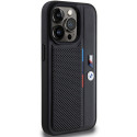BMW BMHCP15X23PUPVK iPhone 15 Pro Max 6.7" black/black hardcase Perforated Tricolor Line