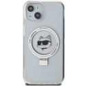 Karl Lagerfeld KLHMP15SHMRSCHH iPhone 15 / 14 / 13 6.1" white/white hardcase Ring Stand Choupette He