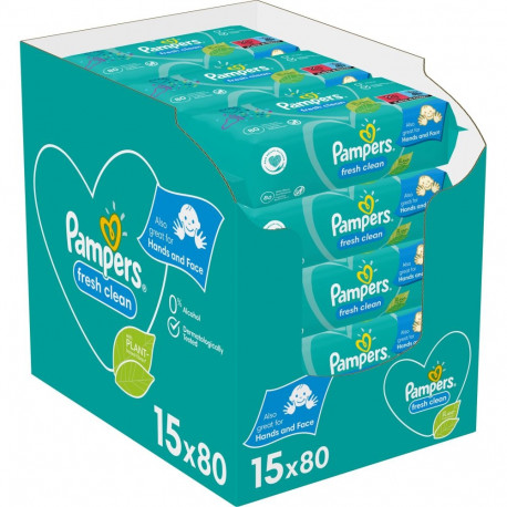 Pampers niisked salvrätikud FreshClean 15x80 tk (1200 tk)