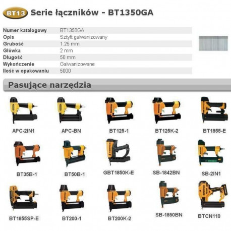 BOSTITCH NÕELAD BT13 50mm 5M 18GA