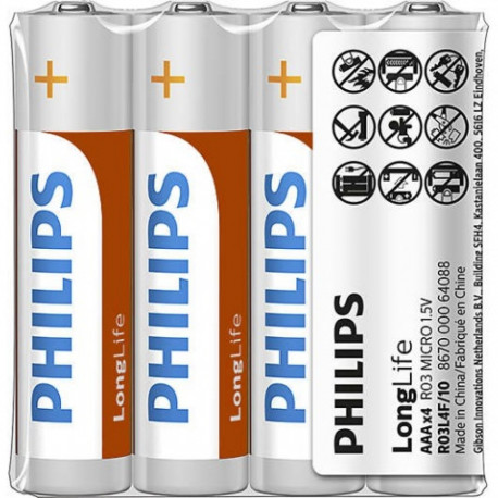 Philips battery R03 AAA Longlife 4pcs