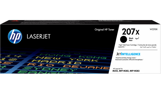 HP 207X must LaserJet toonerikassett