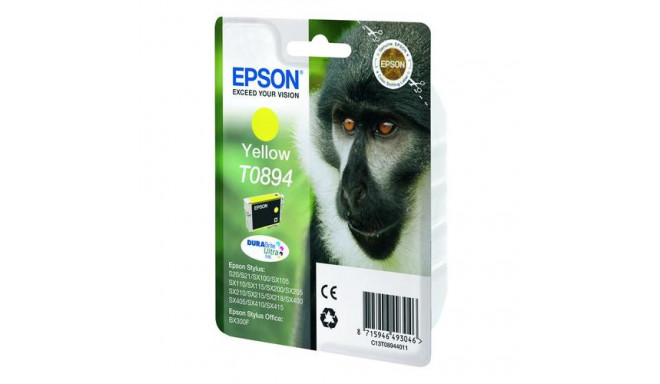 Epson Monkey Singlepack Yellow T0894 DURABrite Ultra Ink