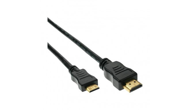 InLine HDMI mini cable, High Speed HDMI, AM/CM, gold plated, 1m