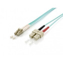 Equip LC/SC Fiber Optic Patch Cable, OM3, 0.5m