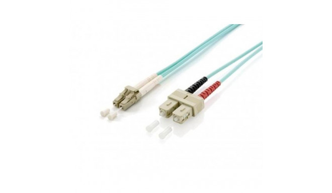 Equip LC/SC Fiber Optic Patch Cable, OM3, 0.5m