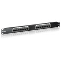 Equip 16-Port Cat.5e Unshielded Patch Panel, Black