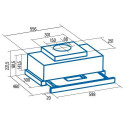 CATA TFH 6630 X Semi built-in (pull out) Stainless steel 575 m³/h A+