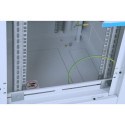 Triton 19&quot; Delta S rack 18U/600x600, glass grey Freestanding rack