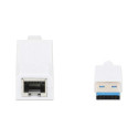 Manhattan USB-A Gigabit Network Adapter, White, 10/100/1000 Mbps Network, USB 3.0, Equivalent to USB