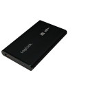 LogiLink UA0041B storage drive enclosure Black 2.5&quot; USB powered