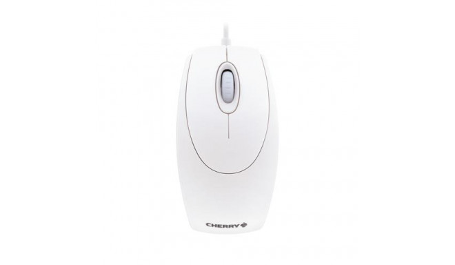 CHERRY WHEELMOUSE OPTICAL Corded Mouse, Pale Grey, PS2/USB