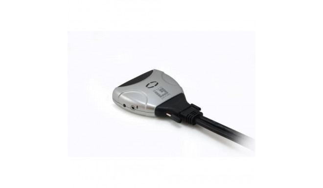 LevelOne 2-Port USB DVI-D Single Link Cable KVM Switch, audio support