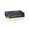 LevelOne 2-Port USB VGA KVM Switch, audio support