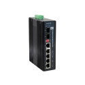 LevelOne 6-Port Gigabit Industrial Switch, 1 x SFP, 1 x SFP/RJ45 Combo, -40°C to 75°C, DIN-Rail