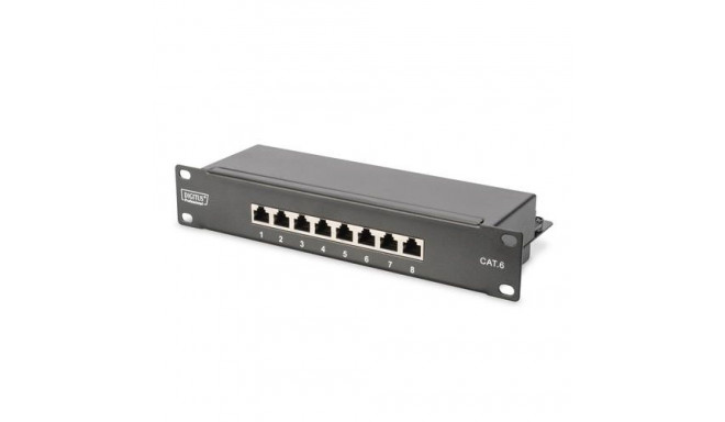 Digitus CAT 6, Class E Patch Panel, shielded, black