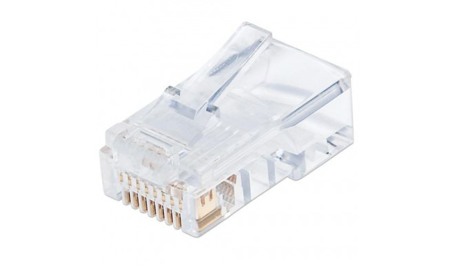 Intellinet RJ45 Modular Plugs Pro Line, Cat5e, UTP, 3-prong, for solid wire, 50 µ gold-plated contac