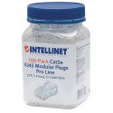 Intellinet RJ45 Modular Plugs Pro Line, Cat5e, UTP, 3-prong, for solid wire, 50 µ gold-plated contac