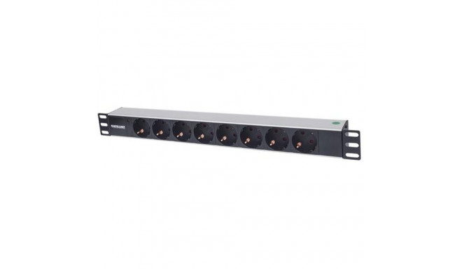 Intellinet 19&quot; 1.5U Rackmount 8-Way Power Strip - German Type&quot;, With LED Indicator