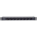 Intellinet 19&quot; 1.5U Rackmount 8-Way Power Strip - German Type&quot;, With LED Indicator