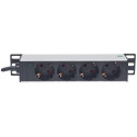 Intellinet 10&quot; 1U Rackmount 4-Way Power Strip - German Type&quot;, With Power Indicator