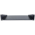 Intellinet 19" Cantilever Shelf, 2U, 2-Point Front Mount, 250mm Depth, Max 25kg, Black, Thr