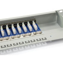 Equip 24-Port Cat.6 Shielded Patch Panel, Light Grey