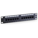 Equip 12-Port Cat.5e Unshielded Patch Panel, Black