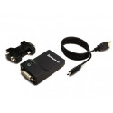 Lenovo USB 3.0 - DVI/VGA USB graphics adapter 2048 x 1152 pixels Black