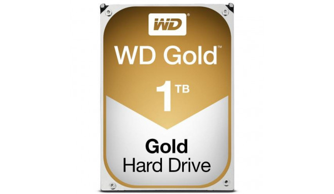 Western Digital Gold internal hard drive 1 TB 7200 RPM 128 MB 3.5&quot; Serial ATA III